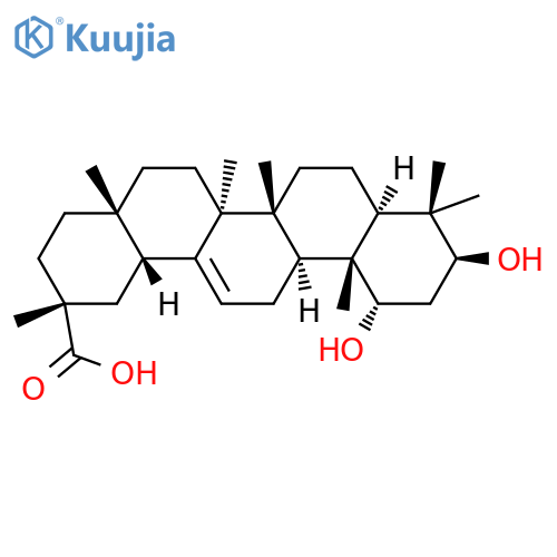 Olean-12-en-29-oicacid, 1,3-dihydroxy-, (1a,3b,20a)- structure