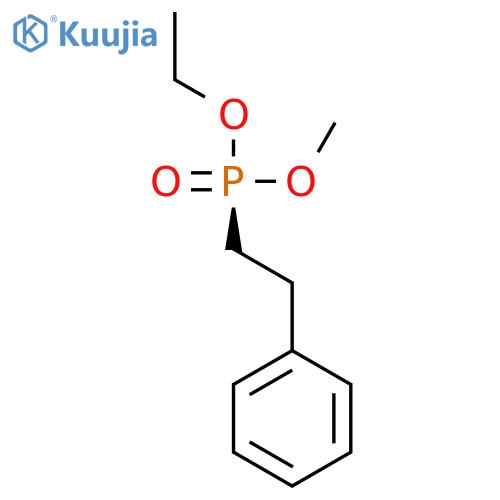 Phosphonic acid, (2-phenylethyl)-, ethyl methyl ester, (S)- structure