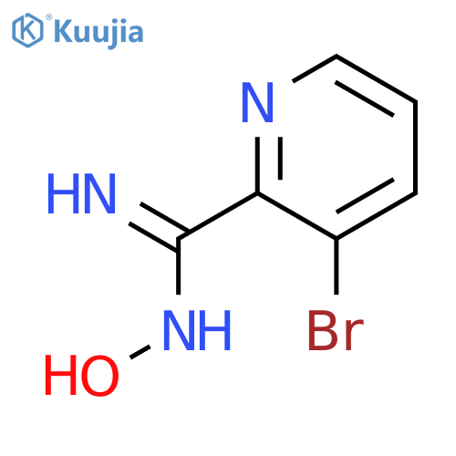 3-bromo-N'-hydroxypyridine-2-carboximidamide structure