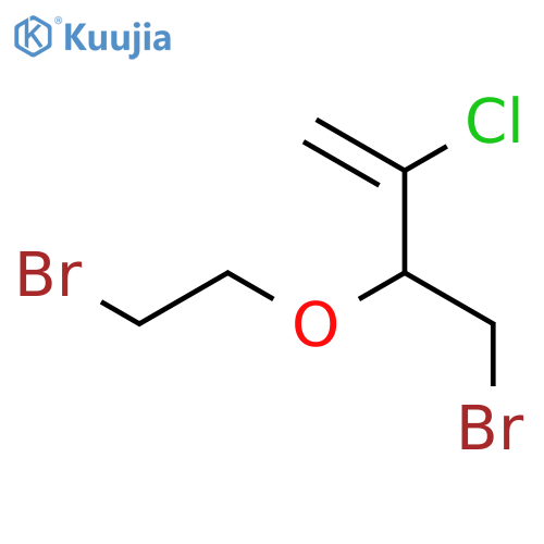 4-bromo-3-(2-bromoethoxy)-2-chlorobut-1-ene structure