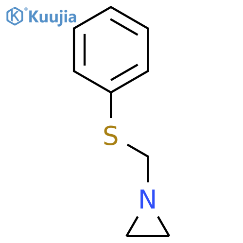 Aziridine, 1-[(phenylthio)methyl]- structure