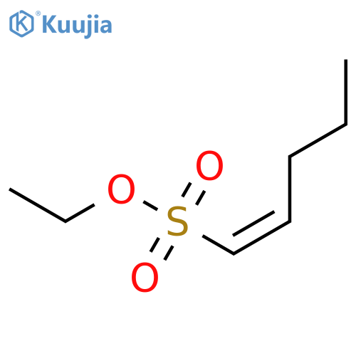 1-Pentene-1-sulfonic acid, ethyl ester, (Z)- structure