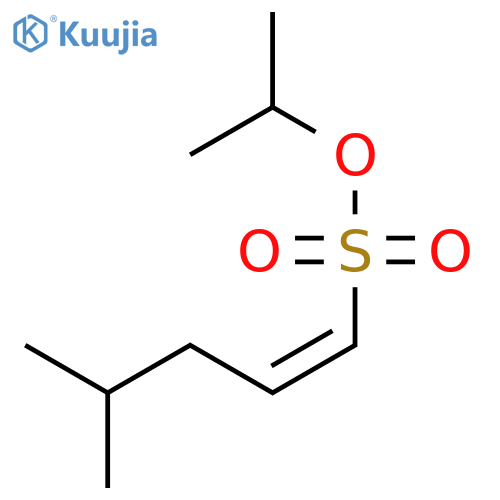 1-Pentene-1-sulfonic acid, 4-methyl-, 1-methylethyl ester, (Z)- structure
