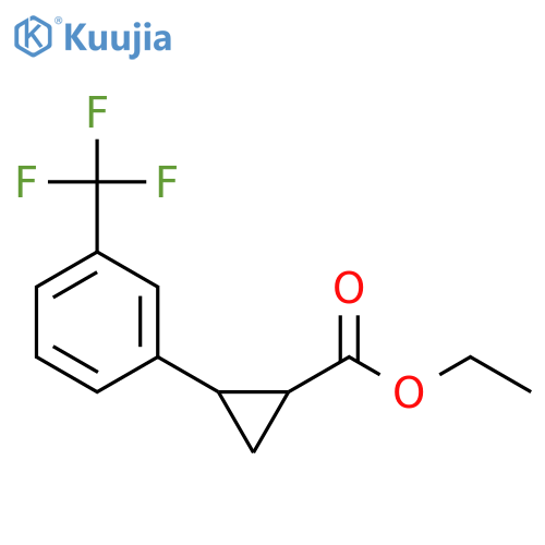 Ethyl (1s,2s)-2-[3-(trifluoromethyl)phenyl]cyclopropanecarboxylat E structure