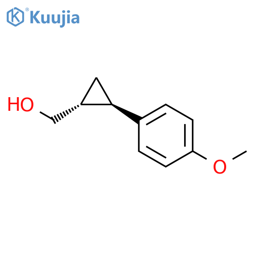 Cyclopropanemethanol, 2-(4-methoxyphenyl)-, (1R,2R)-rel- structure