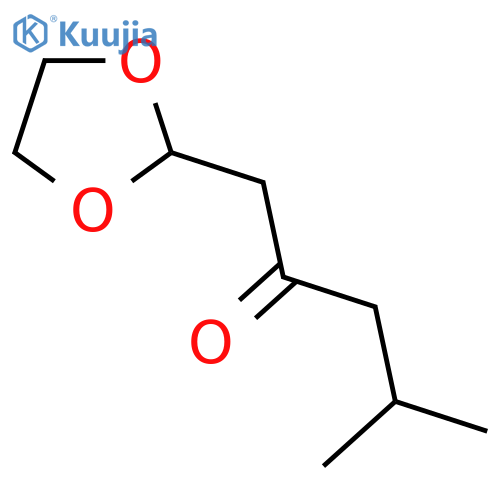 1-(1,3-Dioxolan-2-yl)-4-methyl-pentan-2-one structure