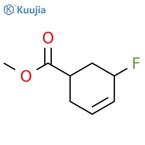 3-Cyclohexene-1-carboxylic acid, 5-fluoro-, methyl ester, (1R,5S)-rel- structure