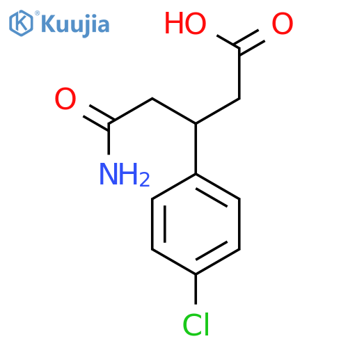 3-(4-Chlorophenyl)glutaramic Acid structure