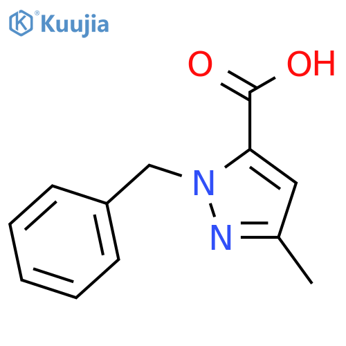 1-Benzyl-3-methyl-1H-pyrazole-5-carboxylic Acid structure