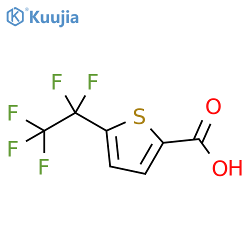 5-(1,1,2,2,2-pentafluoroethyl)thiophene-2-carboxylic acid structure
