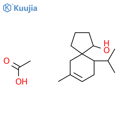 SPIRO[4.5]DEC-7-EN-1-OL, 7-METHYL-10-(1-METHYLETHYL)-, ACETATE structure