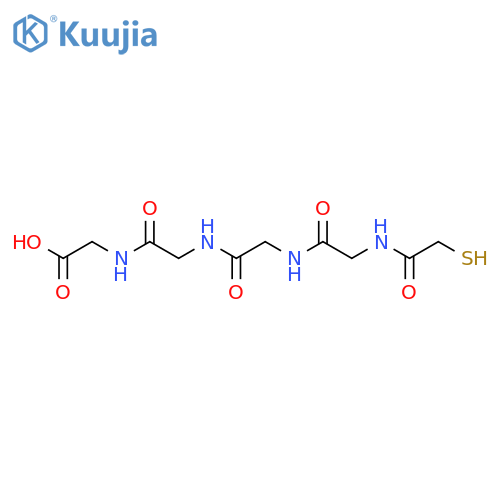 2-[[2-[[2-[[2-[(2-sulfanylacetyl)amino]acetyl]amino]acetyl]amino]acetyl]amino]acetic acid structure