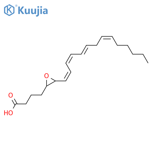 5,6-Epoxy-7,9,11,14-eicosatetraenoic acid; (5R,6R,7E,9E,11Z,14Z)-form structure
