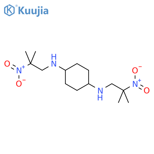 1-N,4-N-bis(2-methyl-2-nitropropyl)cyclohexane-1,4-diamine structure