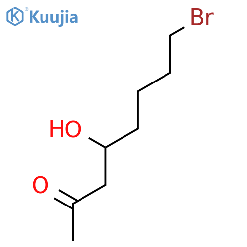 2-Octanone, 8-bromo-4-hydroxy- structure