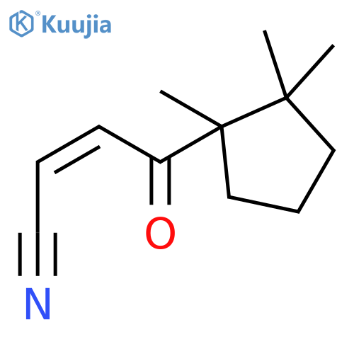 2-Butenenitrile, 4-oxo-4-(1,2,2-trimethylcyclopentyl)-, (Z)- structure
