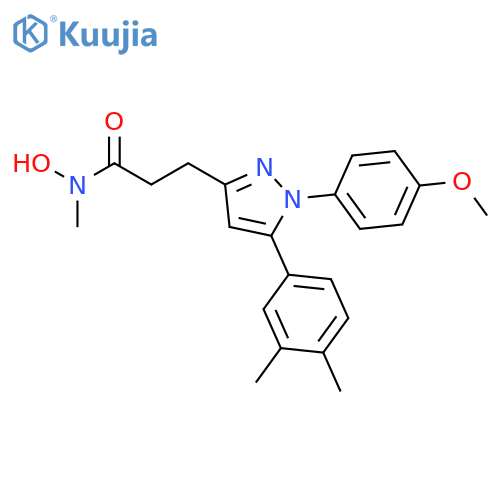1H-Pyrazole-3-propanamide, 5-(3,4-dimethylphenyl)-N-hydroxy-1-(4-methoxyphenyl)-N-methyl- structure