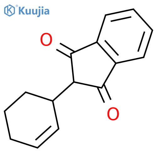 1H-Indene-1,3(2H)-dione, 2-(2-cyclohexen-1-yl)- structure