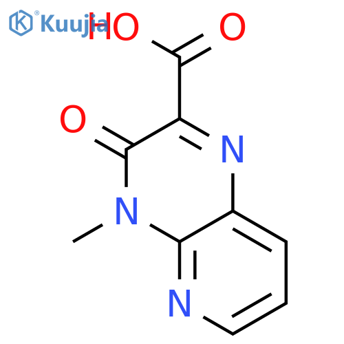 Pyrido[2,3-b]pyrazine-2-carboxylic acid, 3,4-dihydro-4-methyl-3-oxo- structure