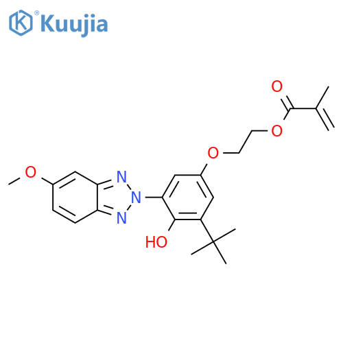 2-(3-(tert-Butyl)-4-hydroxy-5-(5-methoxy-2H-benzod1,2,3triazol-2-yl)phenoxy)ethyl Methacrylate structure