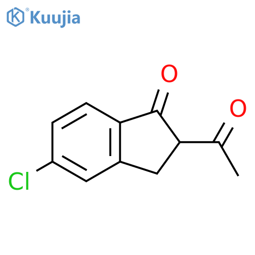 2-Acetyl-5-chloro-2,3-dihydro-1h-inden-1-one structure
