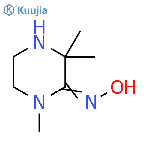 2-Piperazinone,1,3,3-trimethyl-, oxime structure
