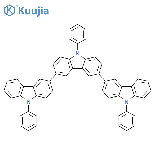 9,9',9''-triphenyl-9H,9'H,9''H-3,3':6',3''-tercarbazole structure