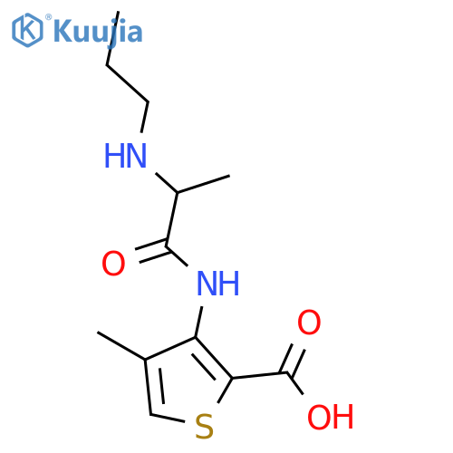 4-Methyl-3-1-oxo-2-(propylamino)propylamino-2-thiophenecarboxylic Acid structure