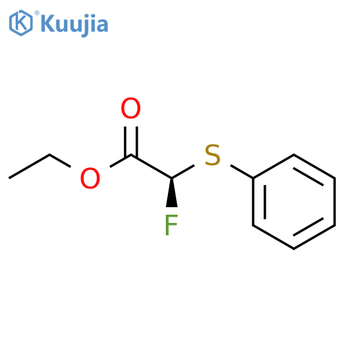 Acetic acid, fluoro(phenylthio)-, ethyl ester, (R)- structure