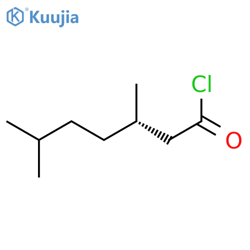 Heptanoyl chloride, 3,6-dimethyl-, (S)- structure