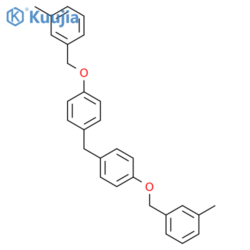 Benzene, 1,1'-methylenebis[4-[(3-methylphenyl)methoxy]- structure