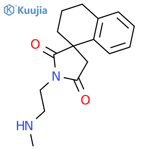 Spiro[naphthalene-1(2H),3'-pyrrolidine]-2',5'-dione, 3,4-dihydro-1'-[2-(methylamino)ethyl]-, (±)- structure
