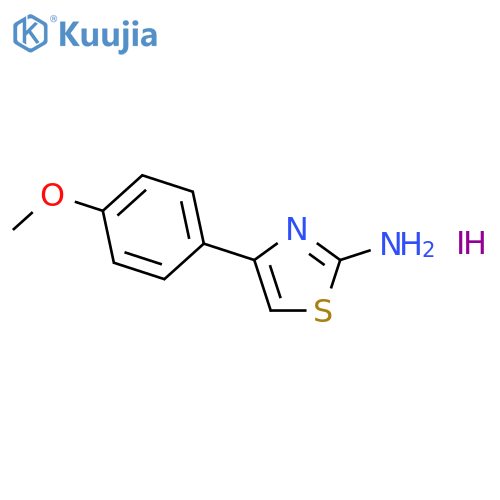 2-Thiazolamine,4-(4-methoxyphenyl)-, hydriodide (1:1) structure
