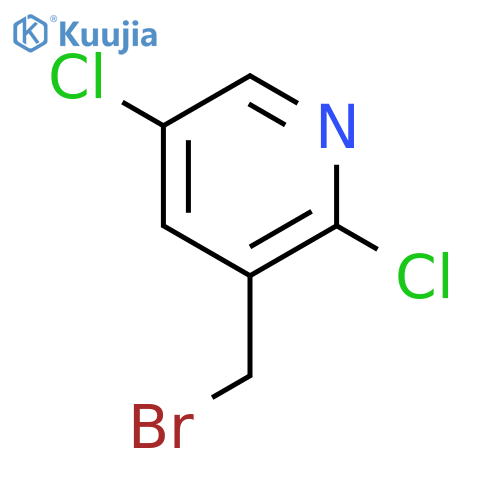 3-(Bromomethyl)-2,5-dichloropyridine structure