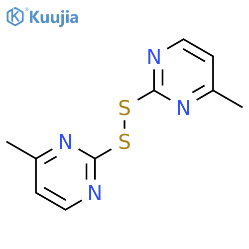 4-methyl-2-(4-methylpyrimidin-2-yl)disulfanylpyrimidine structure