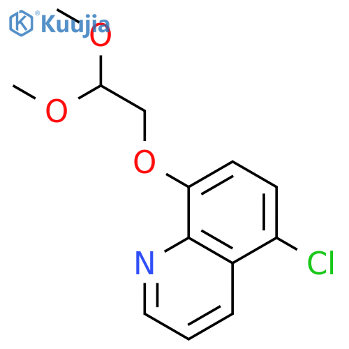 Quinoline, 5-chloro-8-(2,2-dimethoxyethoxy)- structure