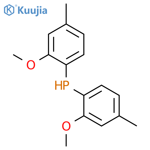 Phosphine, bis(2-methoxy-4-methylphenyl)- structure