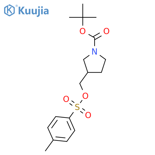 tert-Butyl 3-((tosyloxy)methyl)pyrrolidine-1-carboxylate structure