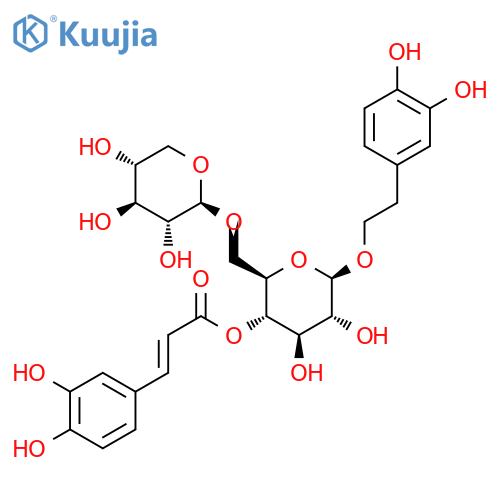 [(2R,3S,4R,5R,6R)-6-[2-(3,4-Dihydroxyphenyl)ethoxy]-4,5-dihydroxy-2-[[(2S,3R,4S,5R)-3,4,5-trihydroxyoxan-2-yl]oxymethyl]oxan-3-yl] (E)-3-(3,4-dihydroxyphenyl)prop-2-enoate structure