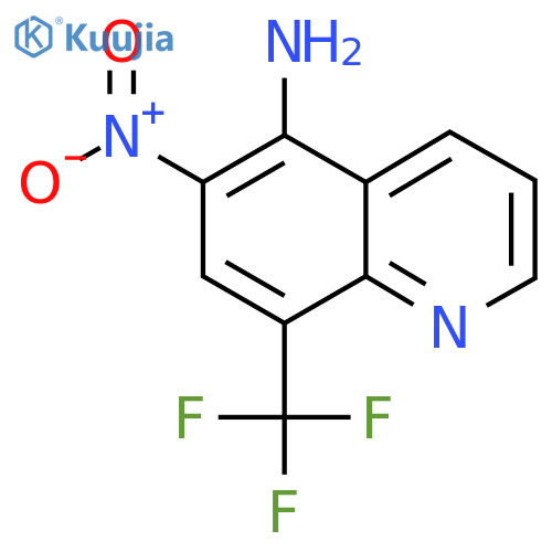 6-Nitro-8-(trifluoromethyl)quinolin-5-amine structure