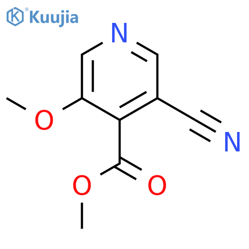 Methyl 3-cyano-5-methoxyisonicotinate structure