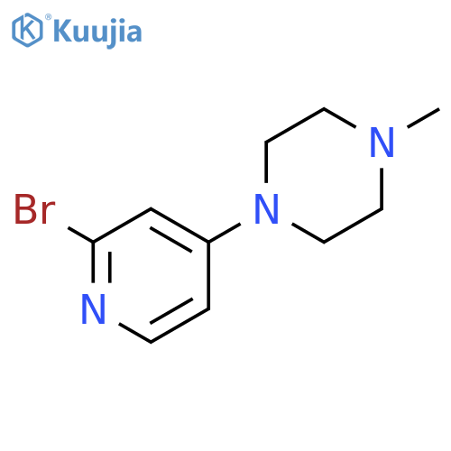 2-bromo-4-(N-Methylpiperazin-1-yl)pyridine structure