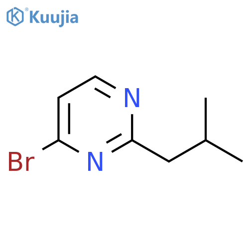 4-Bromo-2-(2-methylpropyl)pyrimidine structure
