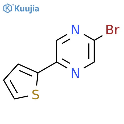 2-Bromo-5-(2-thienyl)pyrazine structure