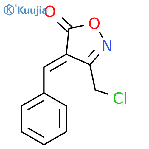 (4E)-4-Benzylidene-3-(chloromethyl)isoxazol-5(4H)-one structure