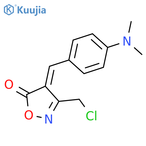 (4E)-3-(Chloromethyl)-4-4-(dimethylamino)benzylideneisoxazol-5(4H)-one structure