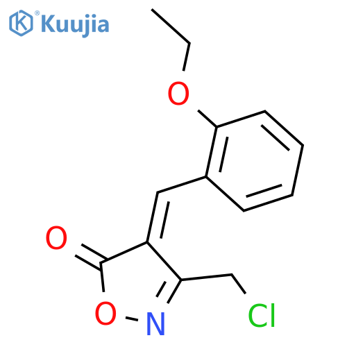 (4E)-3-(Chloromethyl)-4-(2-ethoxybenzylidene)isoxazol-5(4H)-one structure