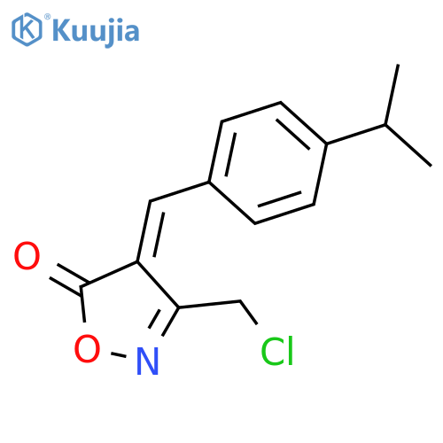 (4e)-3-(chloromethyl)-4-(4-isopropylbenzylidene)-isoxazol-5(4h)-one structure