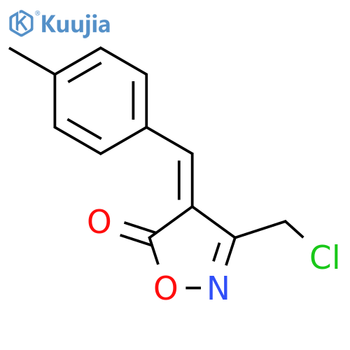 (4E)-3-(Chloromethyl)-4-(4-methylbenzylidene)isoxazol-5(4H)-one structure