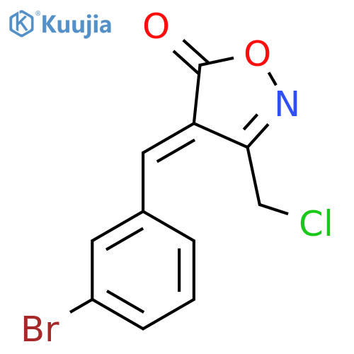 (4E)-4-(3-Bromobenzylidene)-3-(chloromethyl)isoxazol-5(4H)-one structure